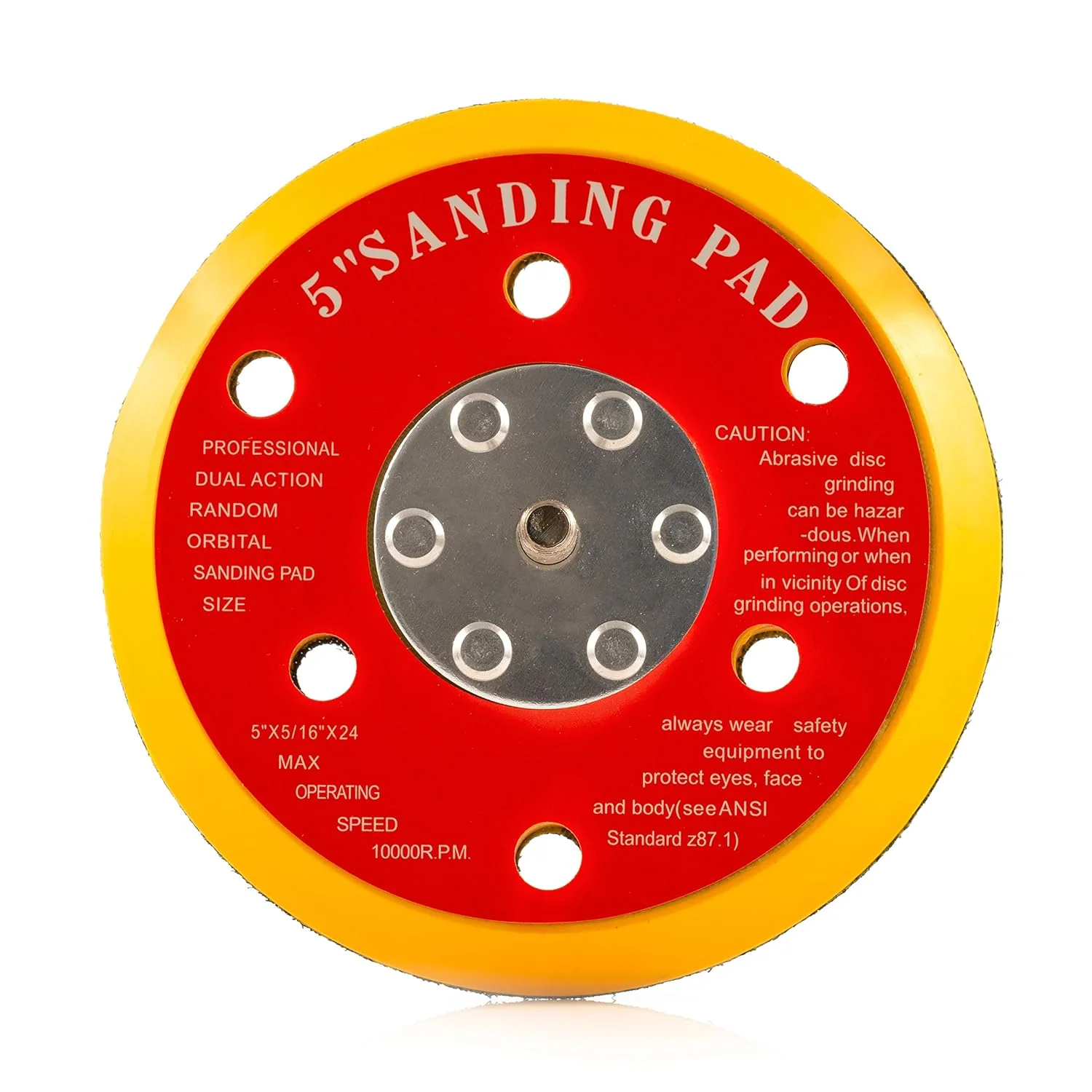 125mm ( 5") Dual Action Backing Pad 5/16"-24 - 6 holes - medium profile - Image 4