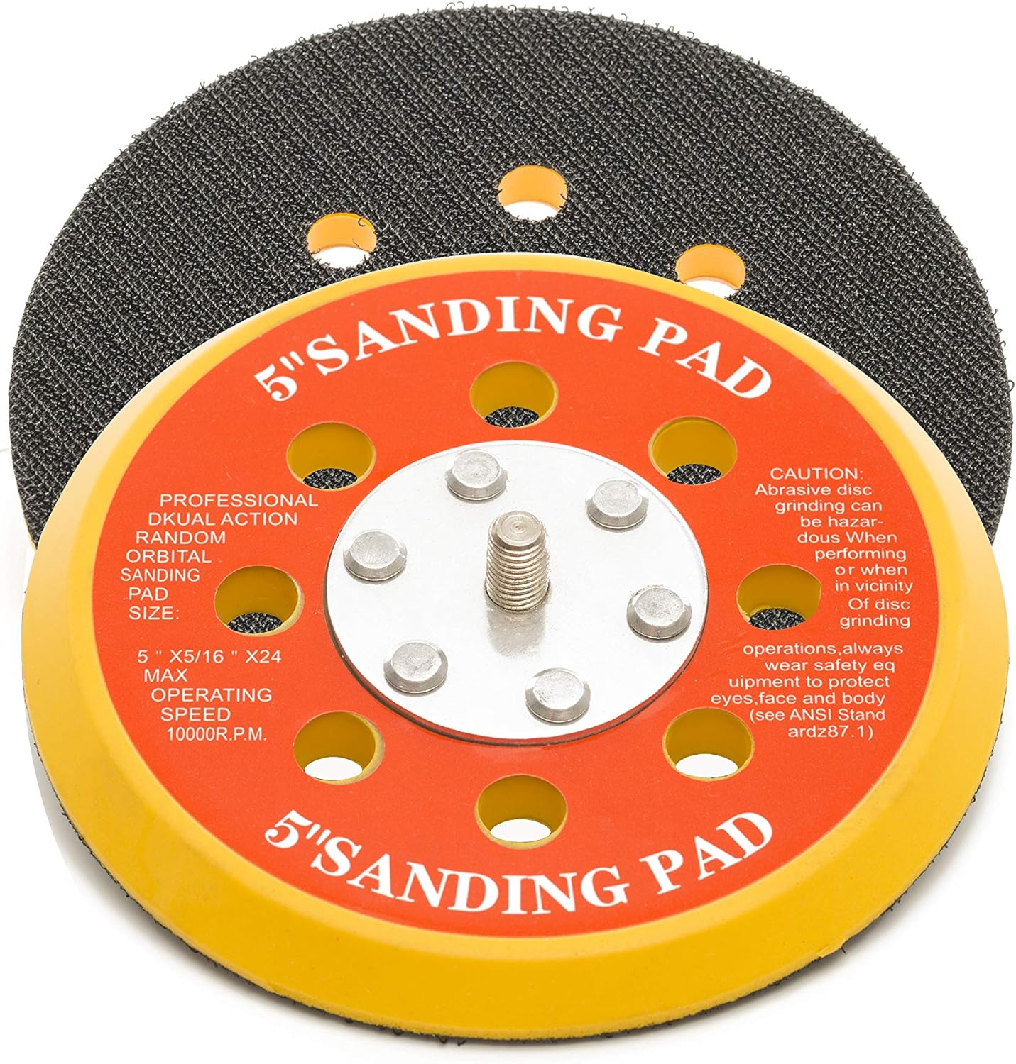 125mm ( 5") Dual Action Backing Pad 5/16"-24 - 8 holes - medium profile - Image 4