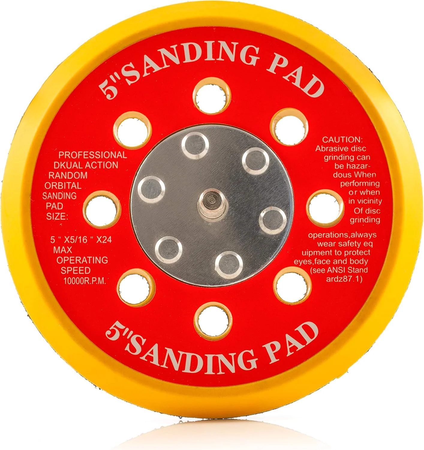 125mm ( 5") Dual Action Backing Pad 5/16"-24 - 8 holes - medium profile - Image 5