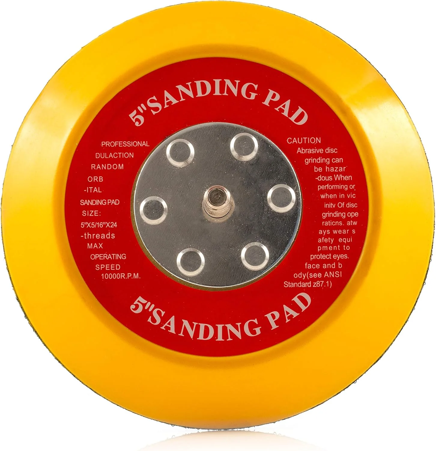 125mm ( 5") Dual Action Backing Sanding Pad 5/16"-24 - high profile - Image 5