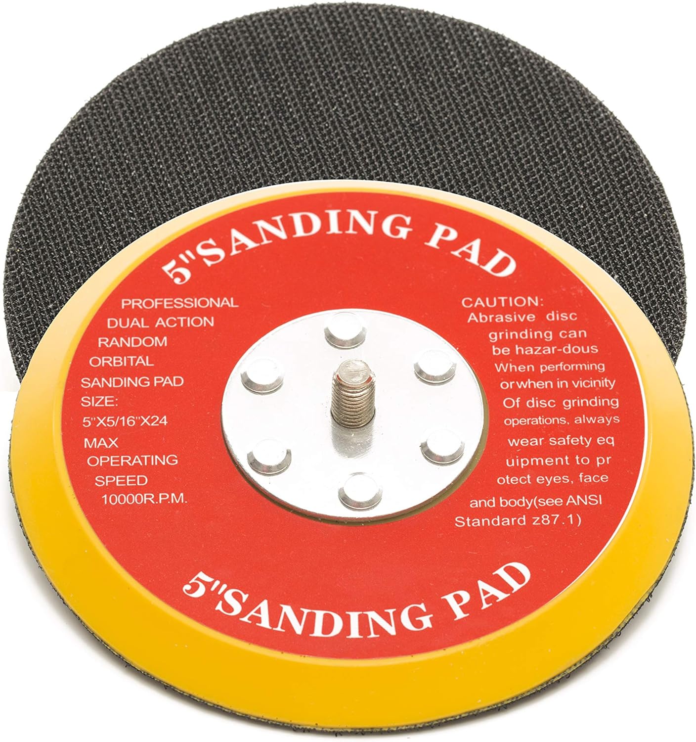 125mm ( 5") Dual Action Backing Sanding Pad 5/16"-24 - medium profile - Image 5