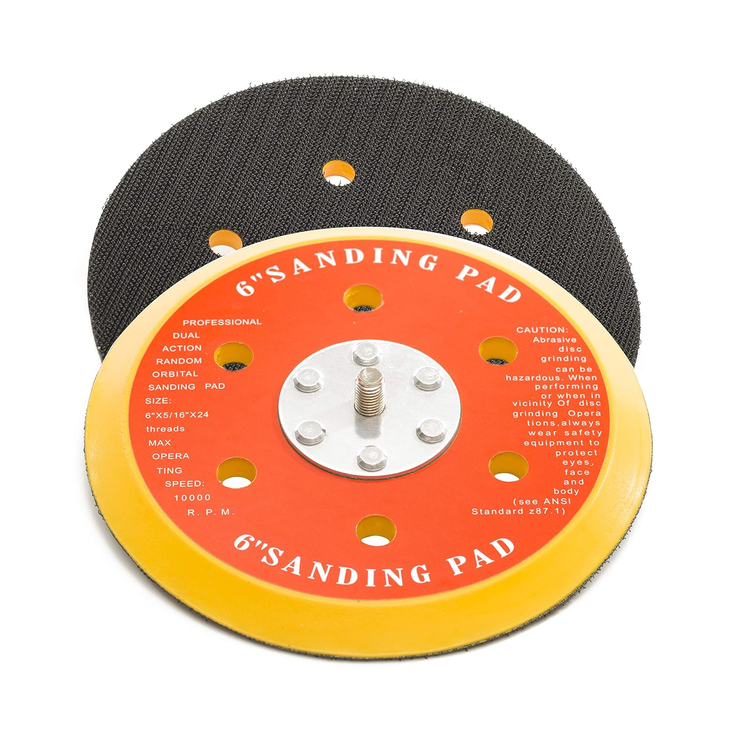 150mm ( 6") Dual Action Backing Pad 5/16"-24 - 6 holes - high profile - Image 4