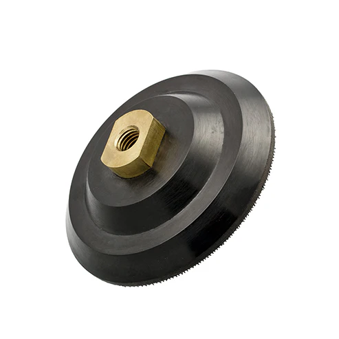 5/8"-11 Rigid Hook and Loop Backing Pad / 4" 100mm - Water Feed