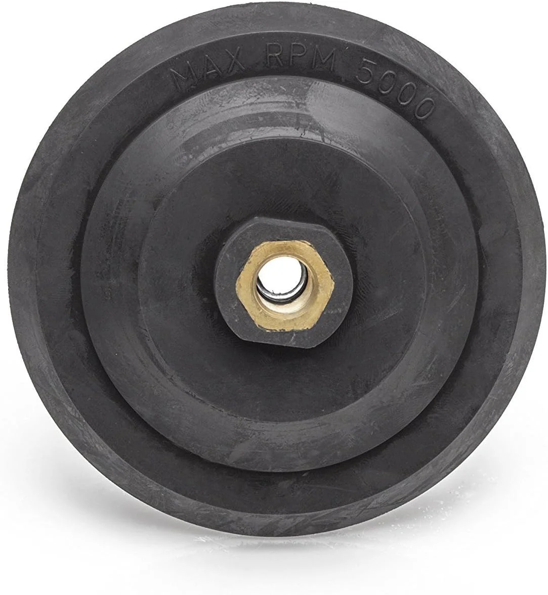 5/8"-11 Rigid Hook and Loop Backing Pad / 4" 100mm - Water Feed - Image 3