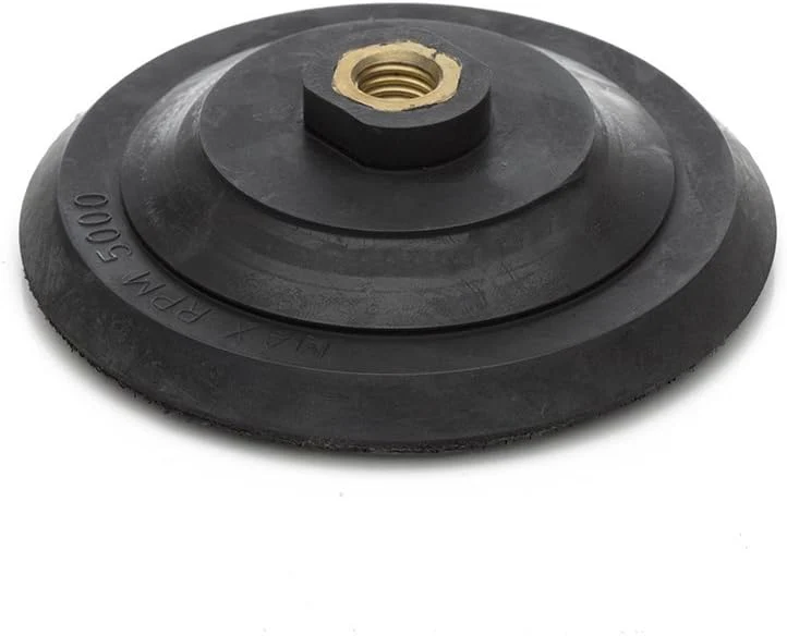 5/8"-11 Rigid Hook and Loop Backing Pad / 4" 100mm - Water Feed - Image 4