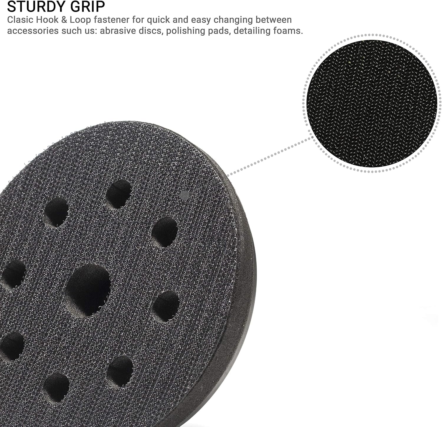 8+1+3 Sander Backing Pad / 5" 125mm Hook and Loop - Image 3