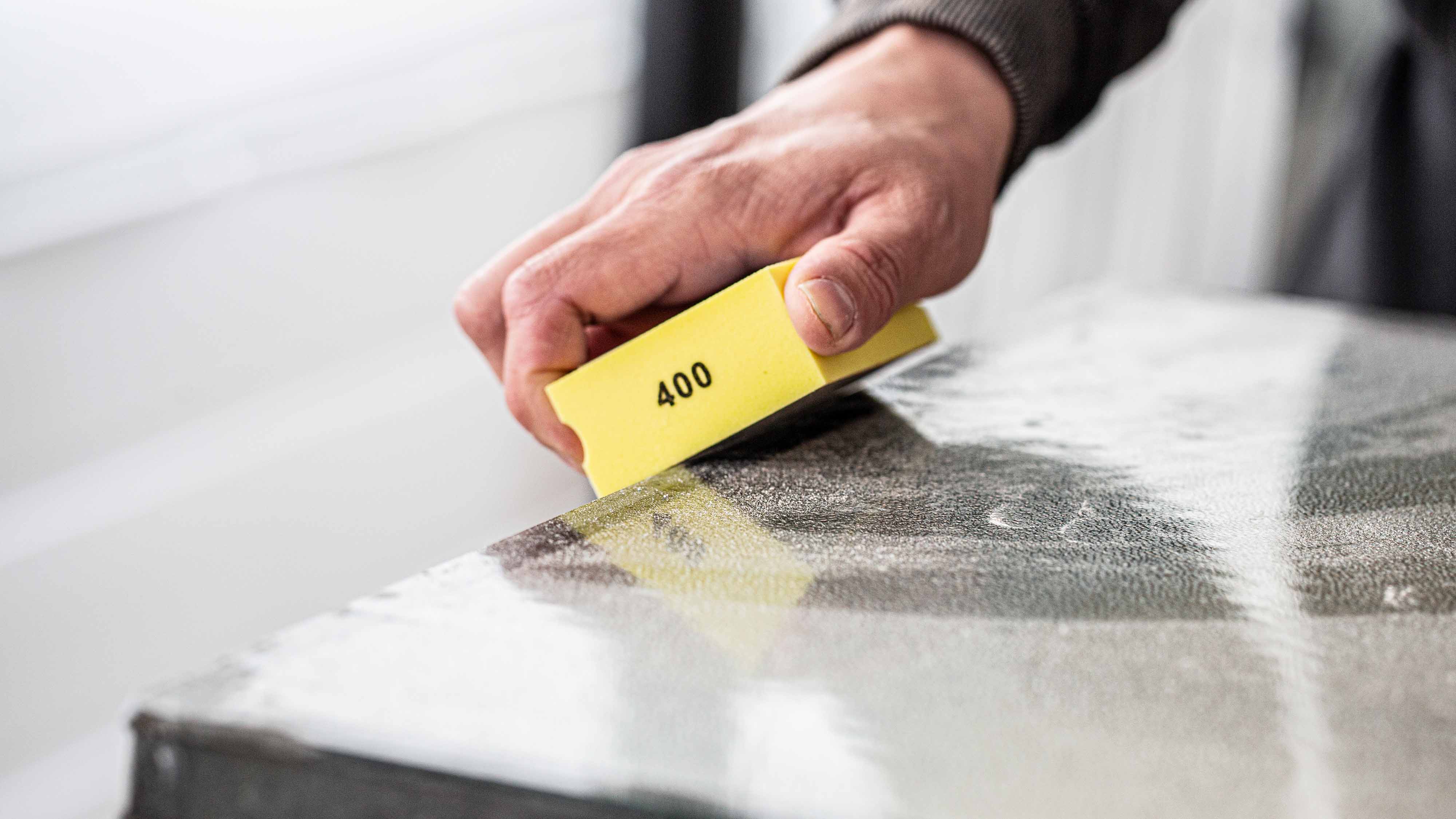 PRO Diamond Hand Sanding Pad - Grit 400 Fine - Image 3