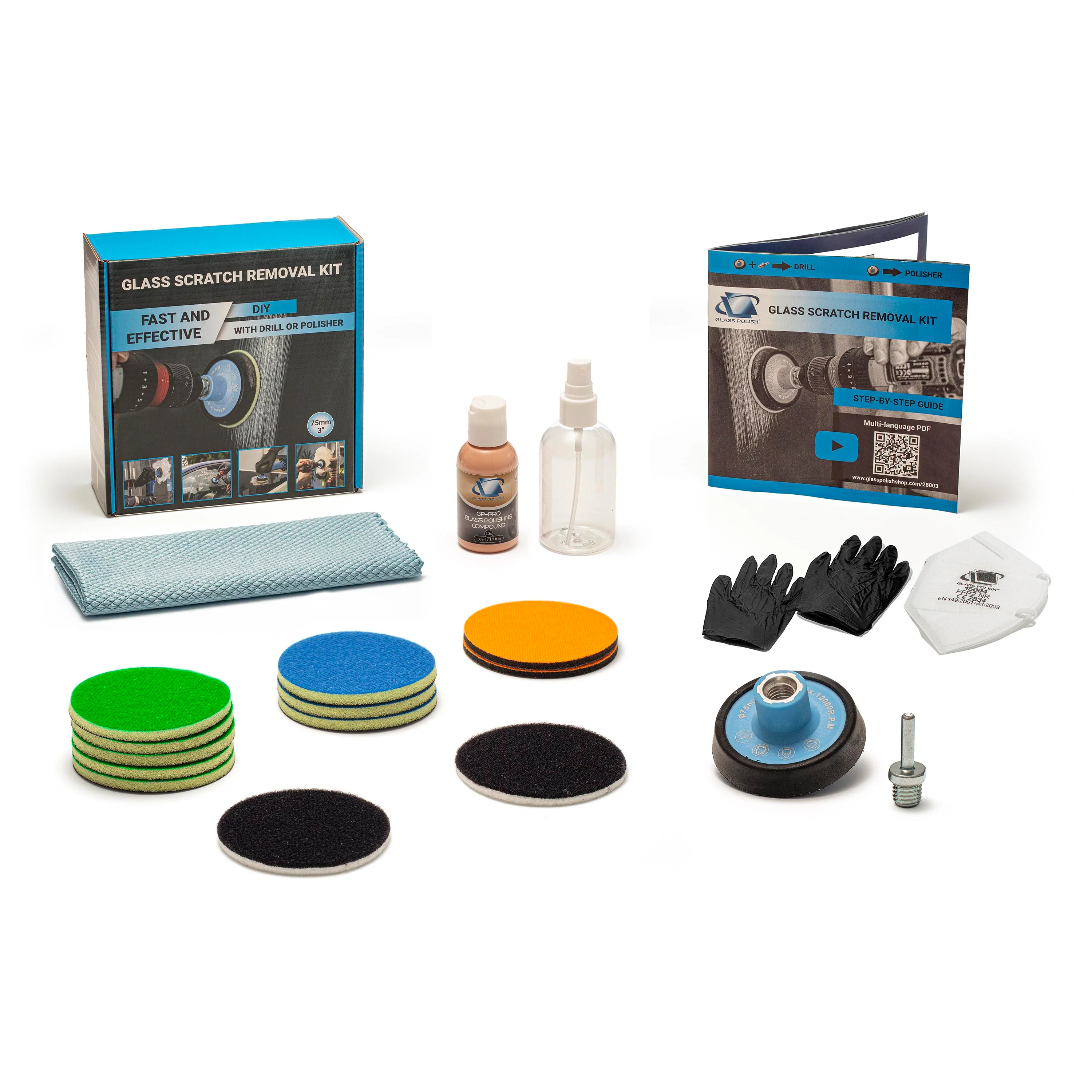 DIY Glass Scratch Removal Kit 3" (75mm)