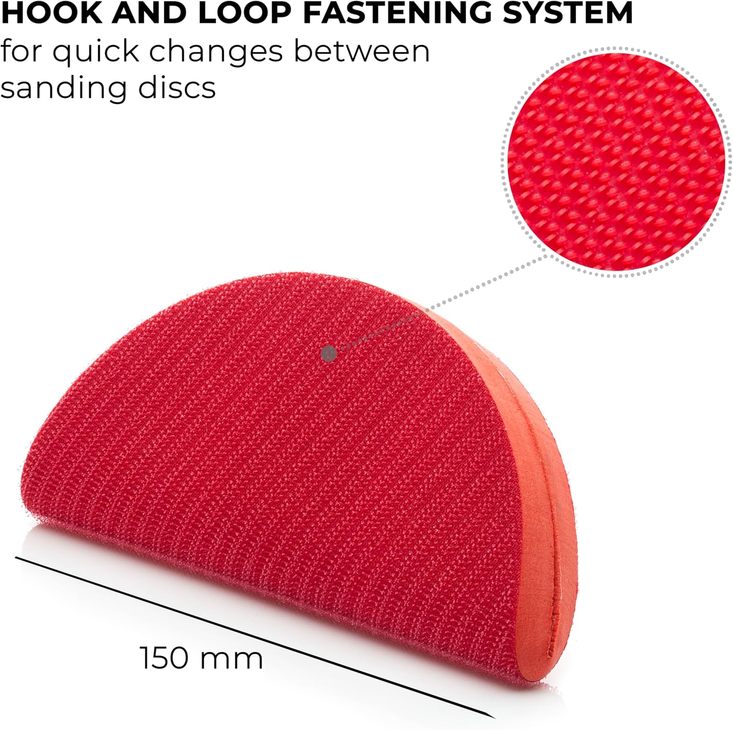 Hand-held Sanding Block Half-Circular / 6" 150mm - Image 3