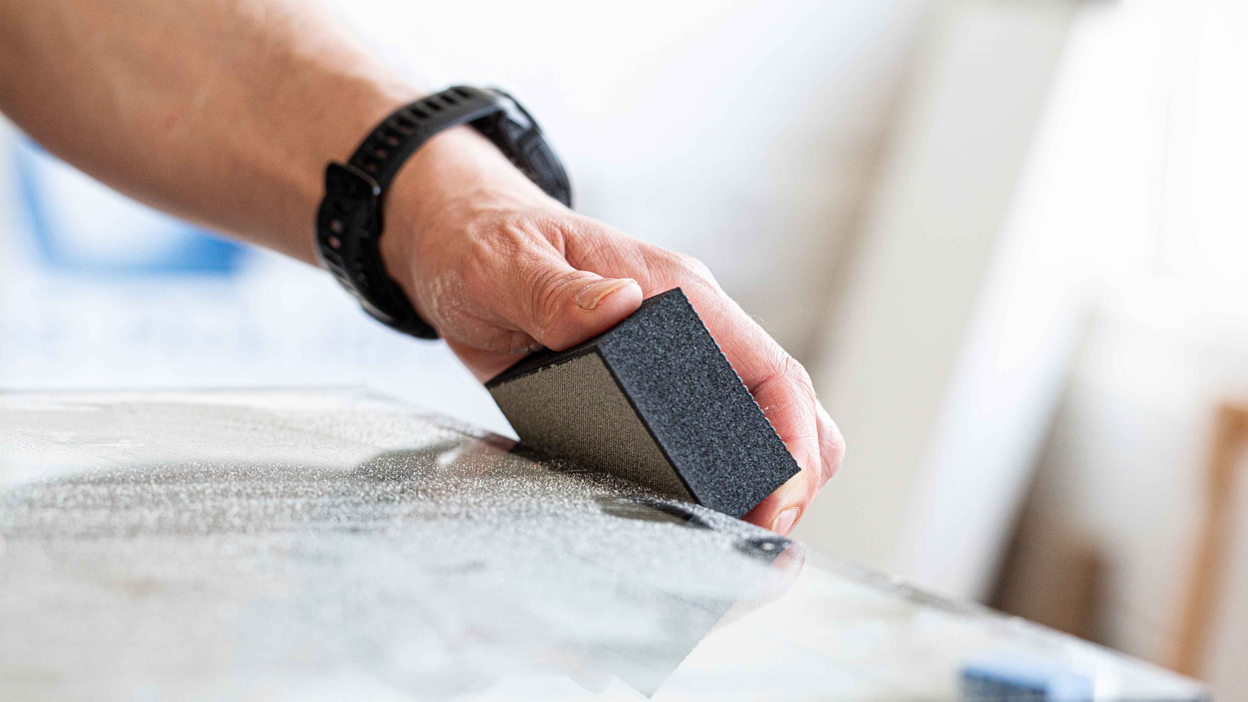 PRO Diamond Hand Sanding Pad - Grit 120 Coarse - 2 Pads - Image 3