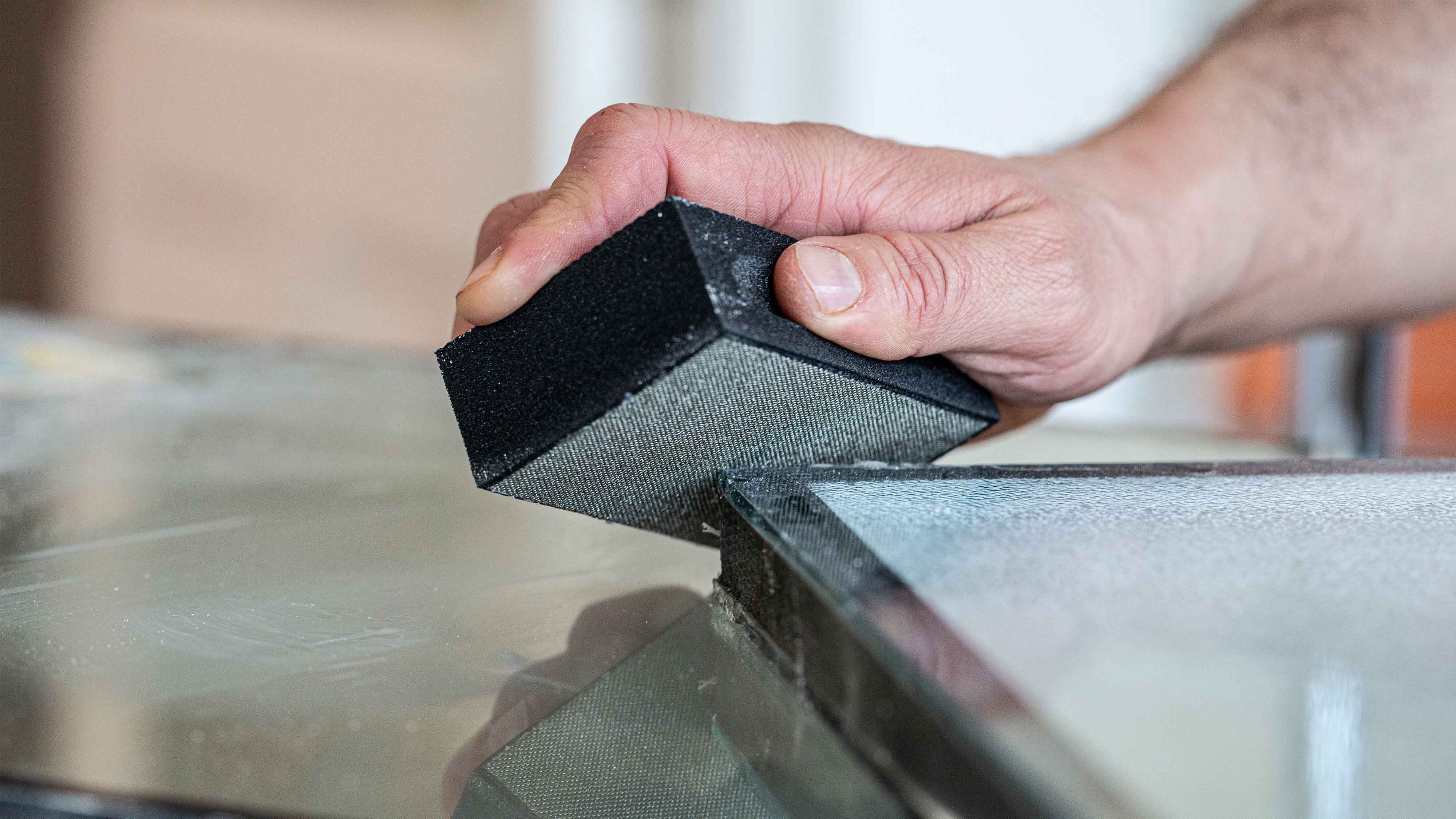PRO Diamond Hand Sanding Pad - Grit 120 Coarse - 2 Pads - Image 4