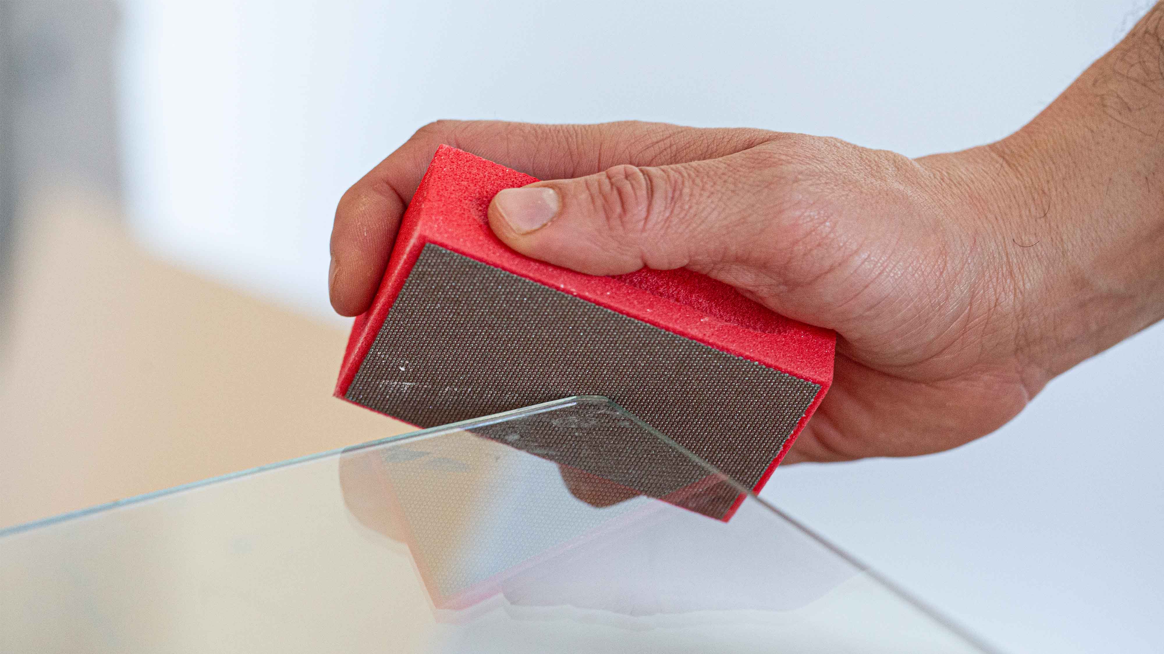 PRO Diamond Hand Sanding Pad - Grit 200 Medium - 2 Pads - Image 4
