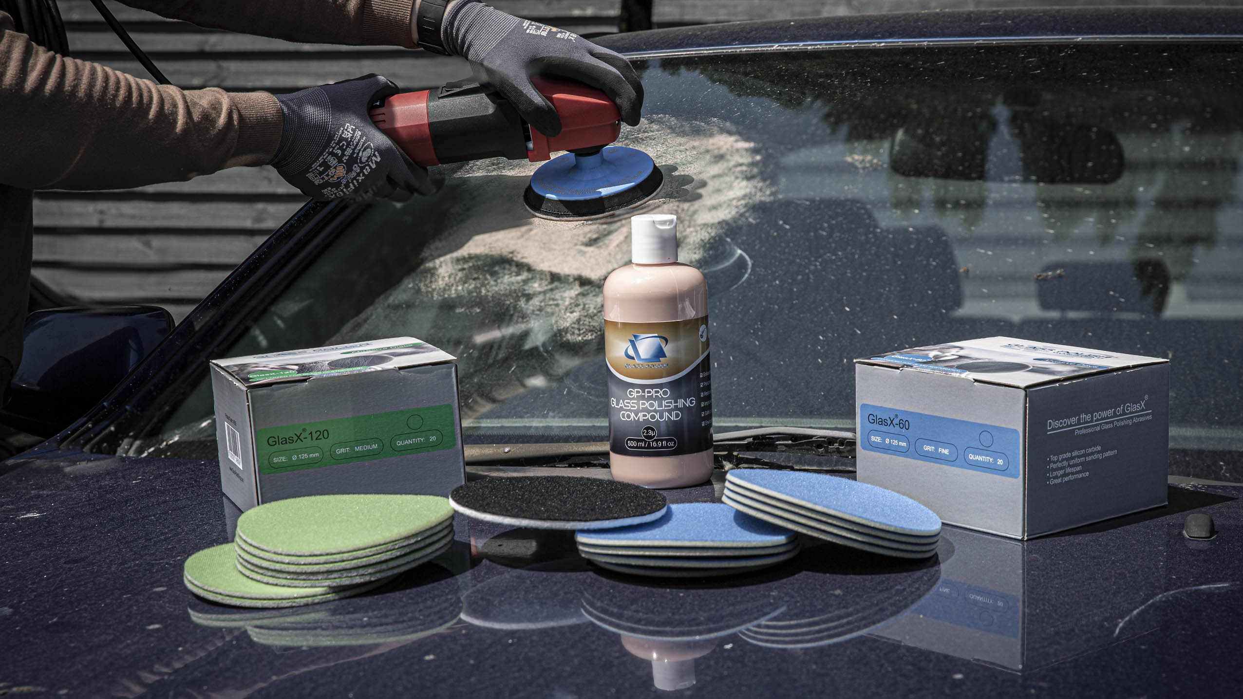 PRO Glass Scratch Removal System with FLEX Polisher - Image 5