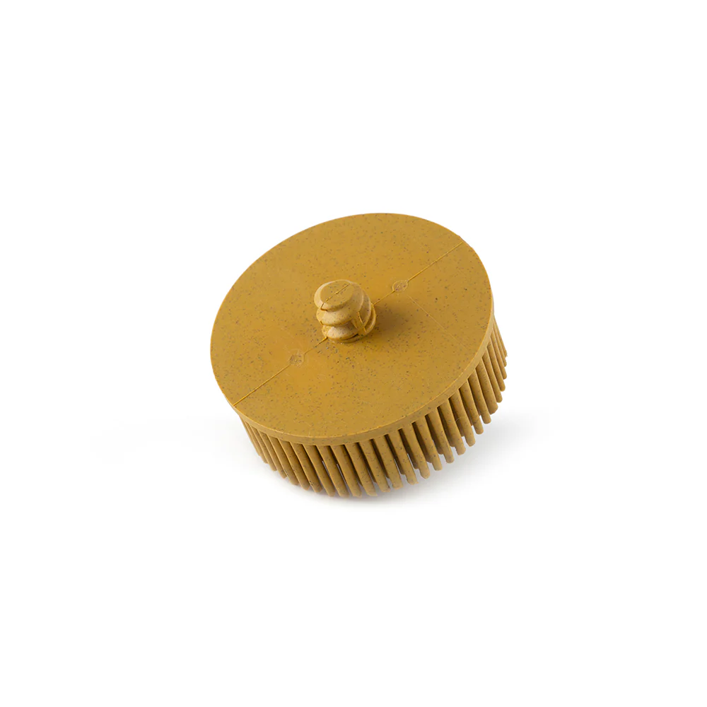Quick-Lock Bristle Disc / 2" (50 mm) - Yellow Grid 80 - Image 2
