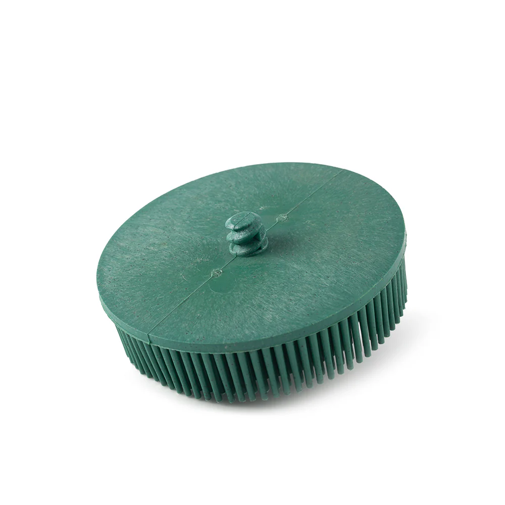 Quick-Lock Bristle Disc / 3" 75mm - Green Grit 50 - Image 2