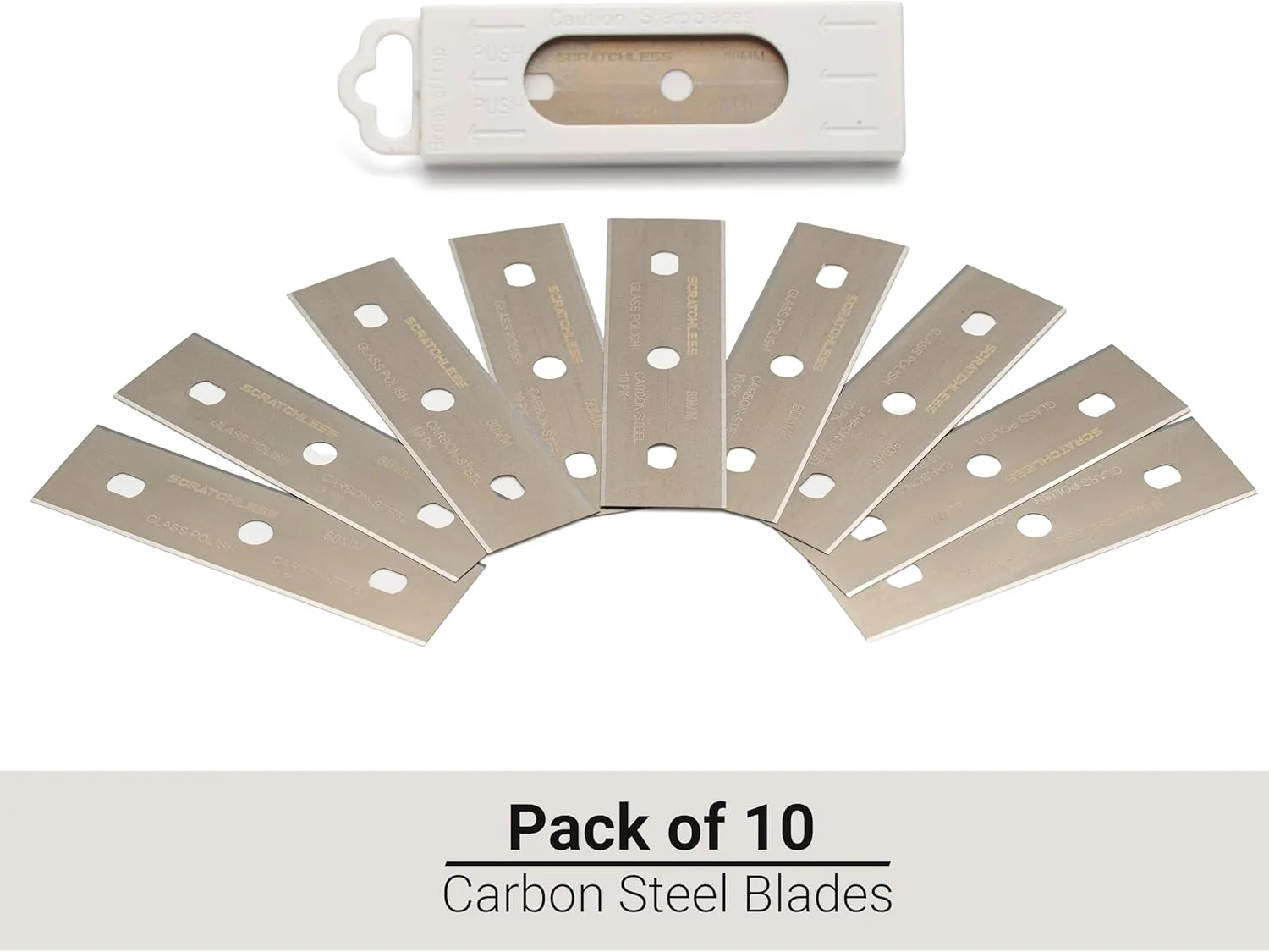 SCRATCHLESS 10 x Carbon Steel Blades for SCRATCHELSS Scraper |78mm - Image 7