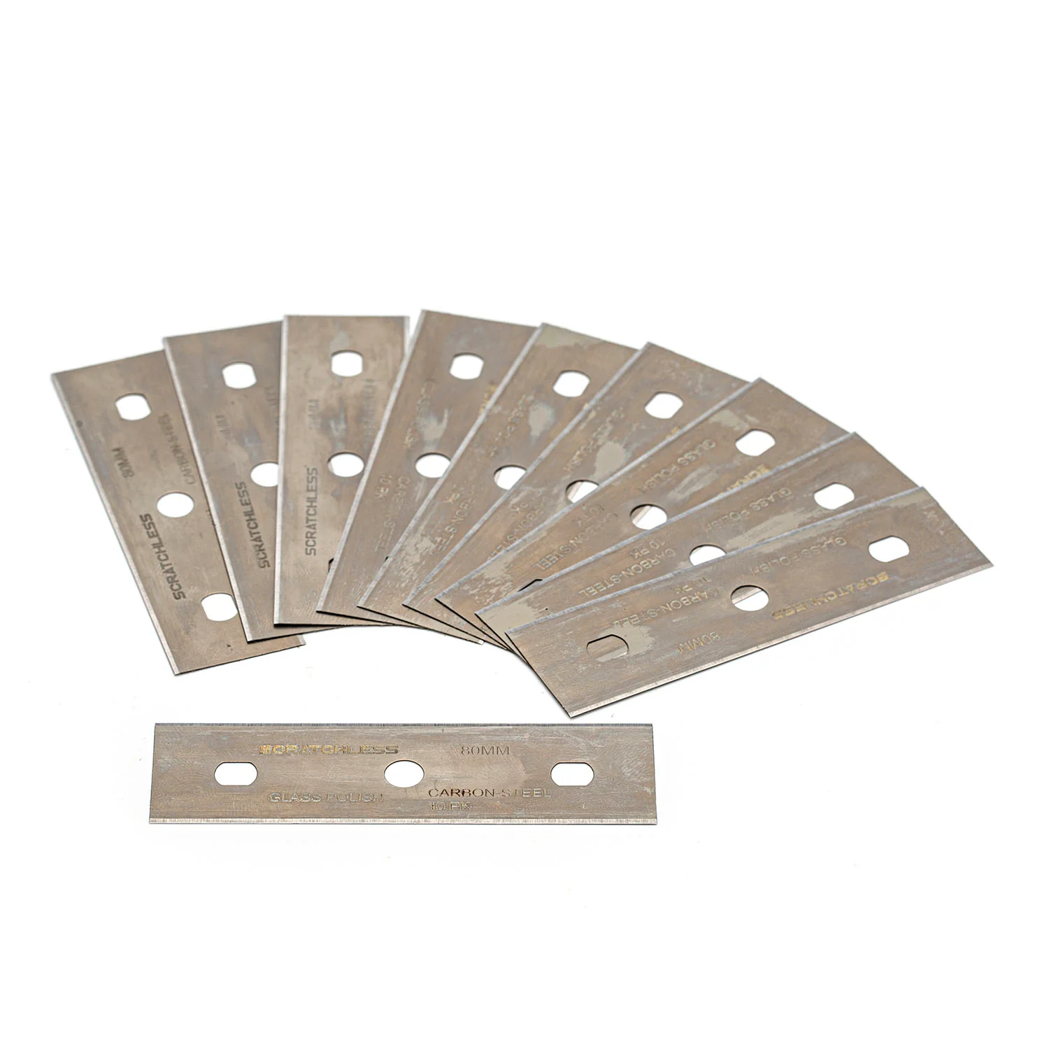 SCRATCHLESS Scraper for Glass with 10 x carbon steel blade - Image 3