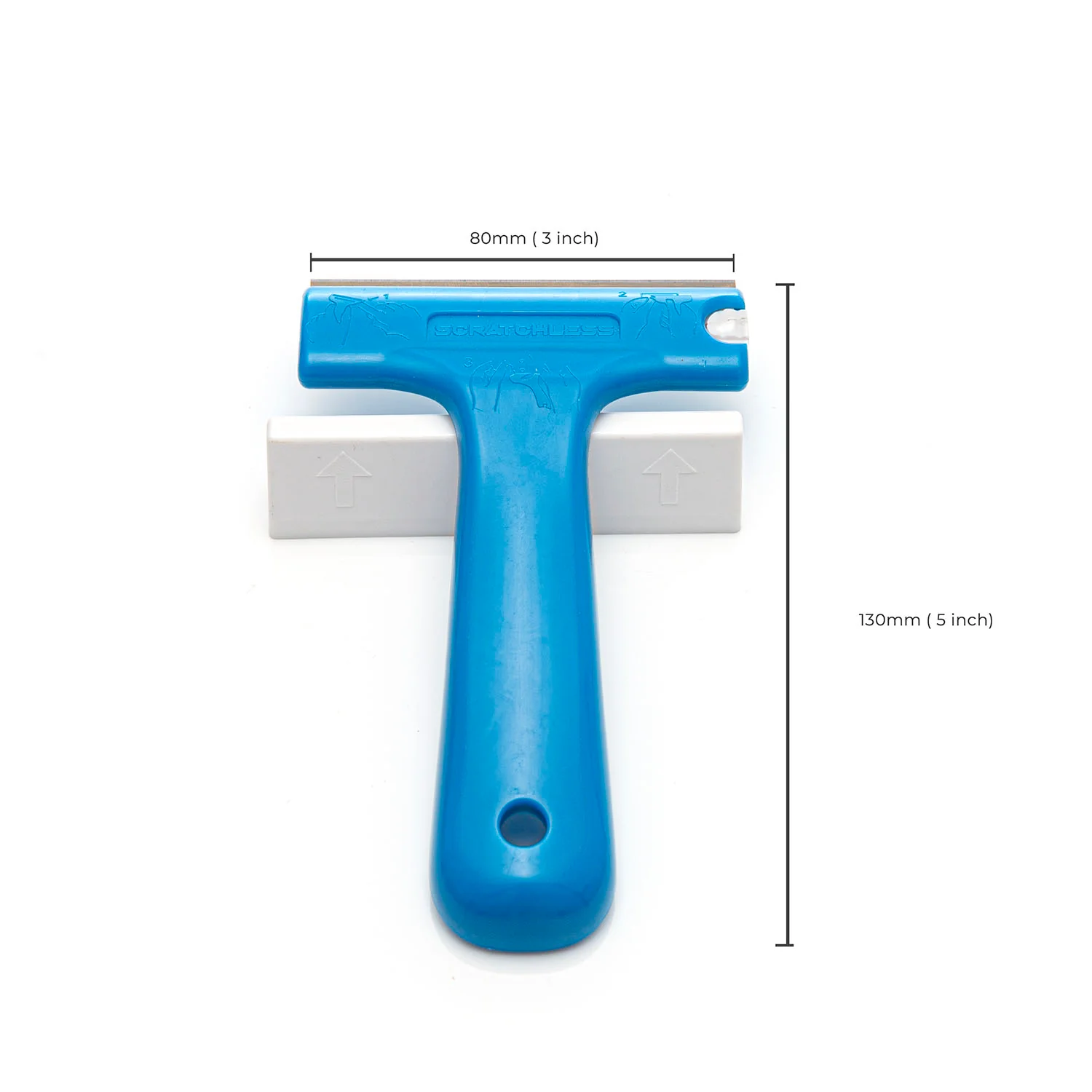 SCRATCHLESS Scraper for Glass with 10 x carbon steel blade - Image 4